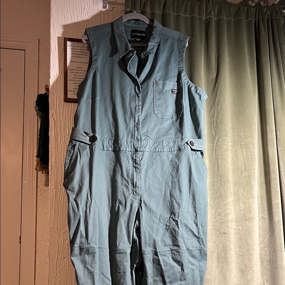 Wildfang Teal Jumpsuit